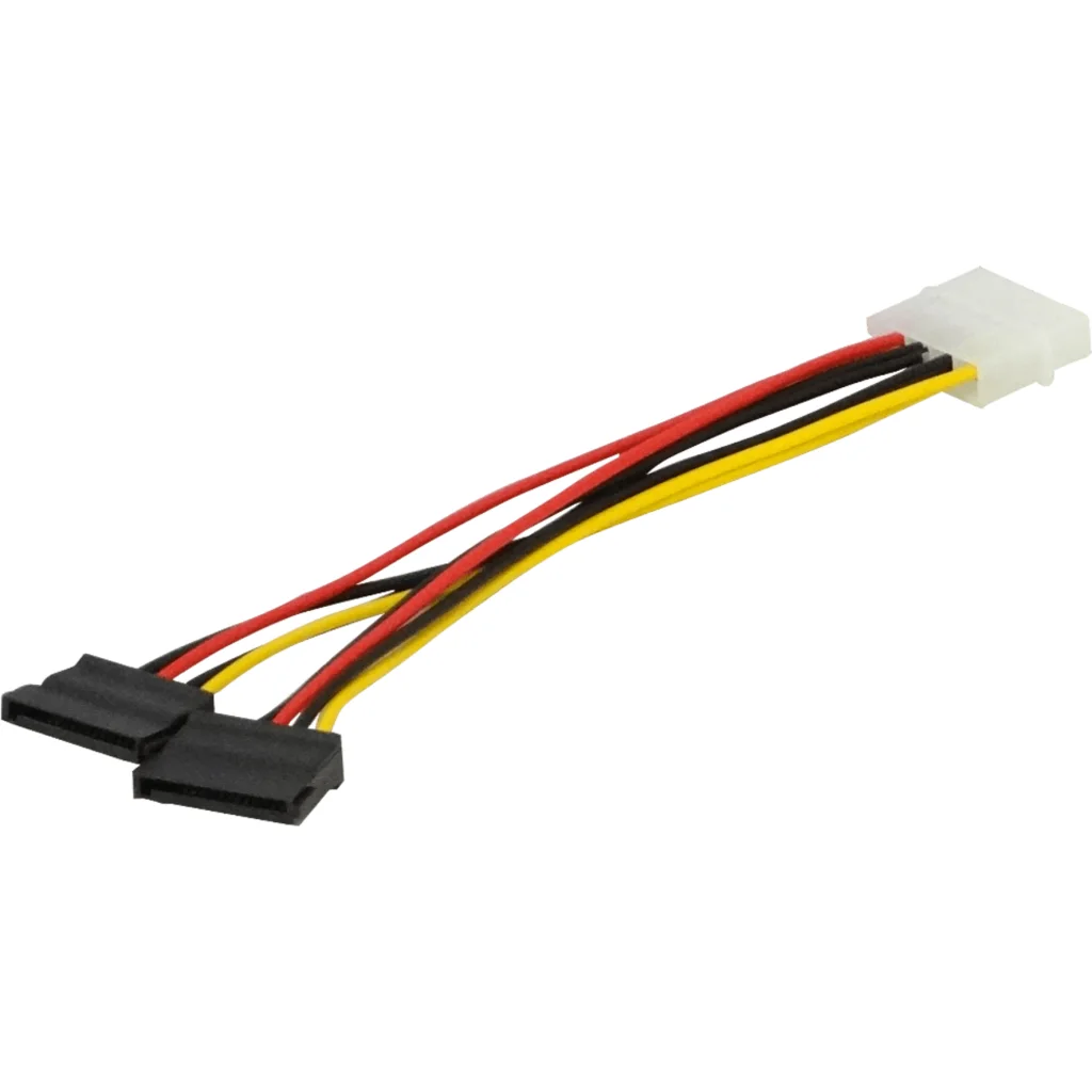 Imagen 1 de 1-MOLEX-M 2-SATA-H Cable de poder tipo-Y 15cm