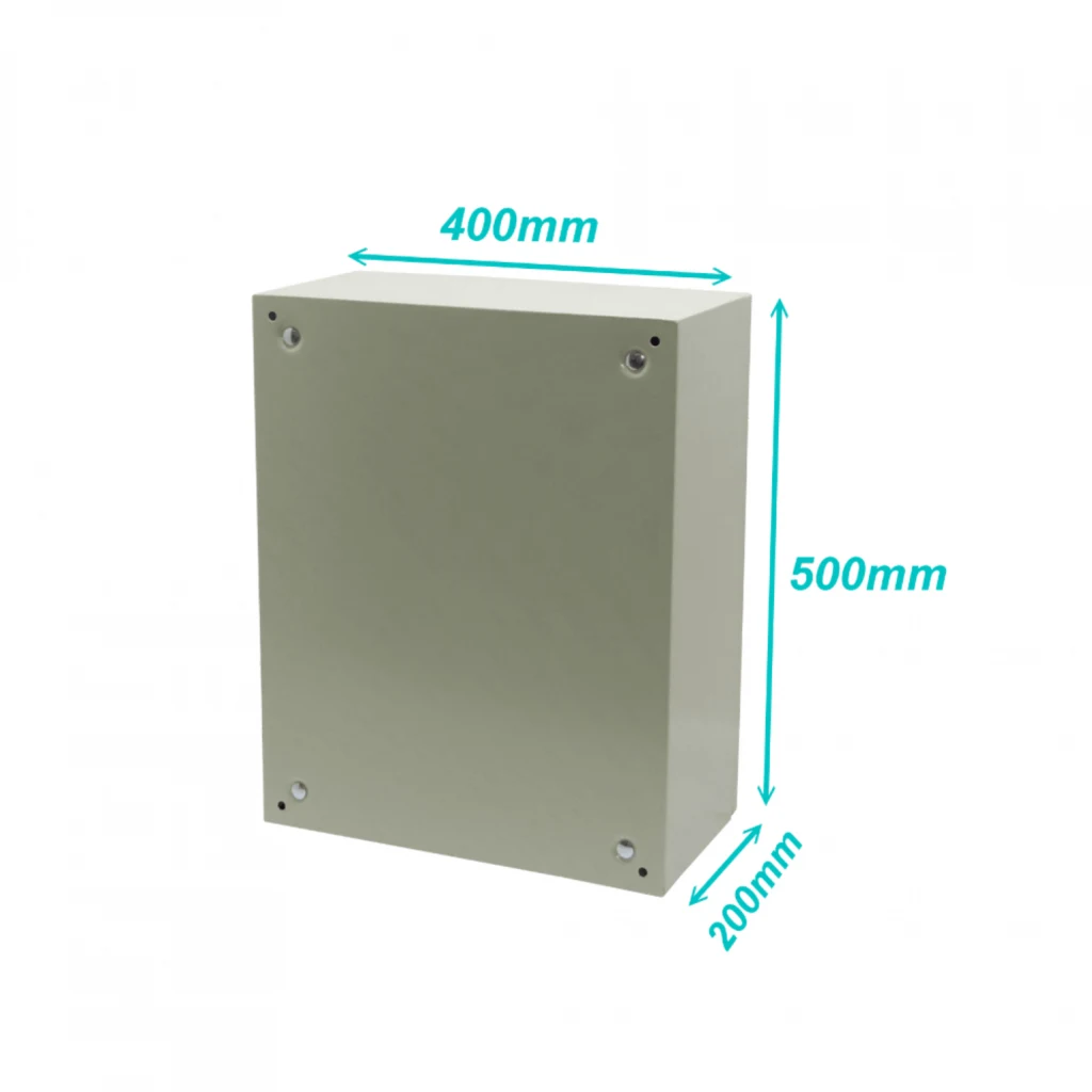 Imagen 4 de TIBOX 500x400x200mm 1-chapa-sin/Llave Caja Metalica IP66 Beige