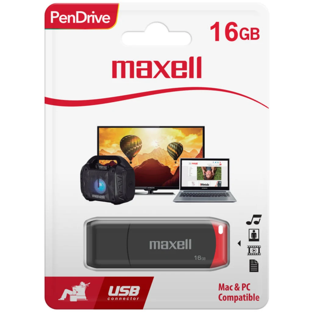 Imagen 3 de Pendrive Maxell USBPD-16GB RED