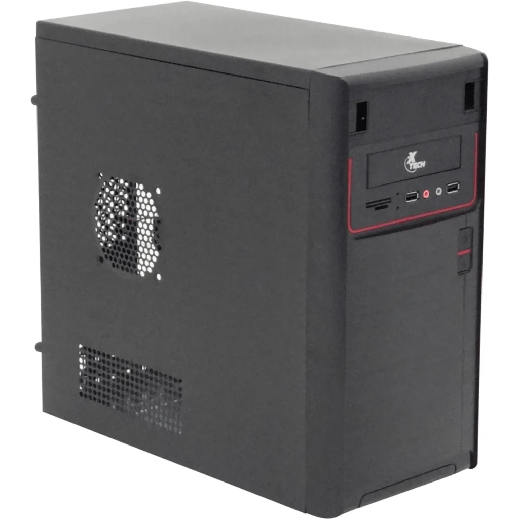Gabinete XTech XTQ-100 Micro ATX Puerto USB 2.0 Audio/mic Fuente 600W Color Negr
