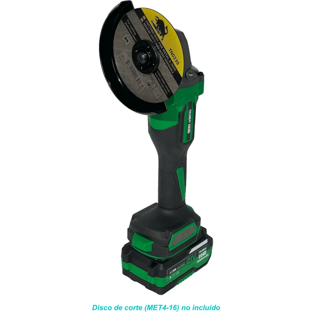 Imagen 5 de RUI Esmeril Angular Inalambrico 1kW 125mm 4-1/2pulgad inc-2-Baterias
