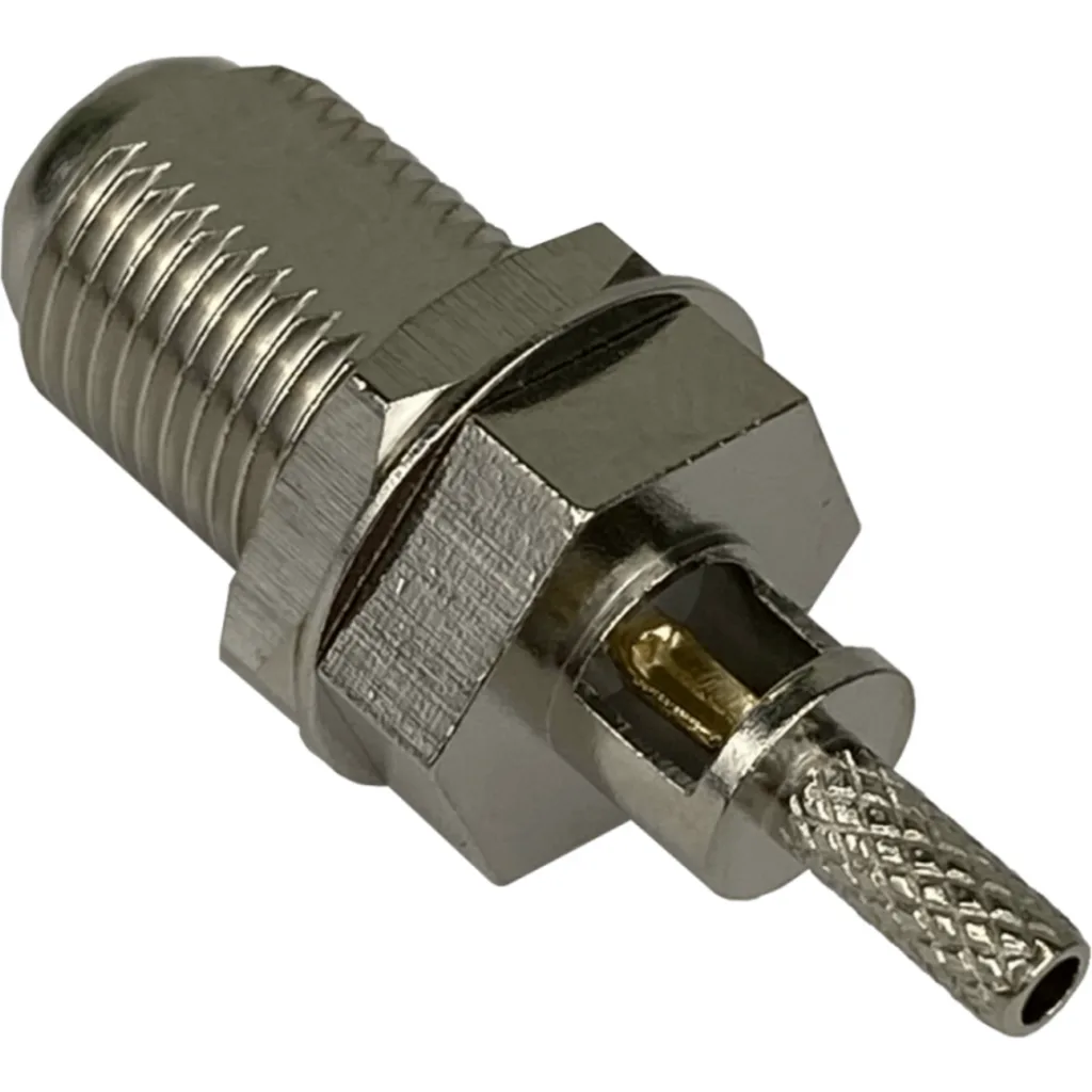 Imagen 3 de F-Hembra RG316 Conector Coaxial Crimpeable CA100 RG174