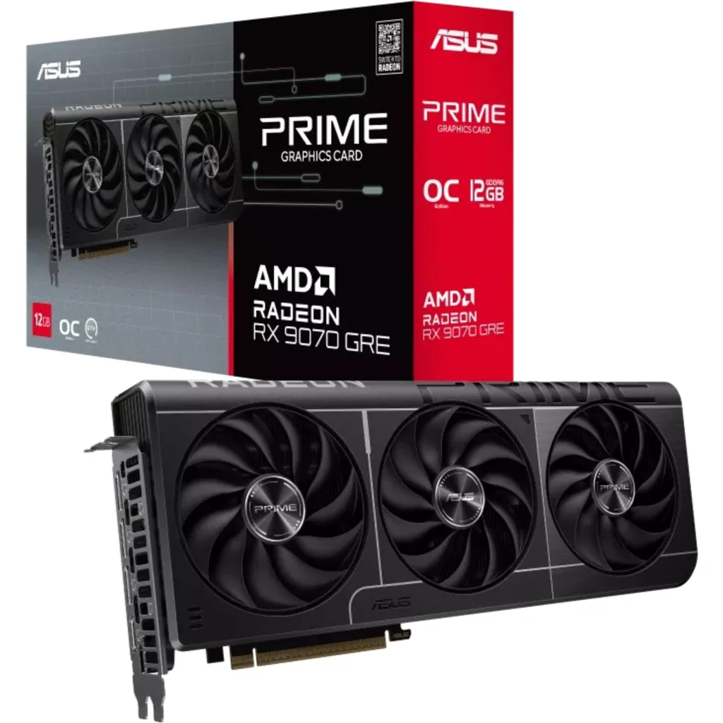 Tarjeta de Video Asus Prime Radeon RX9070GRE O 12G