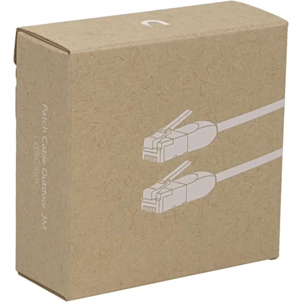 Imagen 1 de UBIQUITI 3mt Blanco Cat6A F/UTP Cable Exterior TPE 10GbE