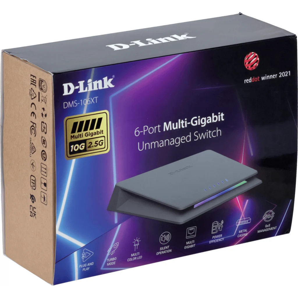 Imagen 2 de DMS-106XT 6-Port Multi-Gigabit Unmanaged Switch