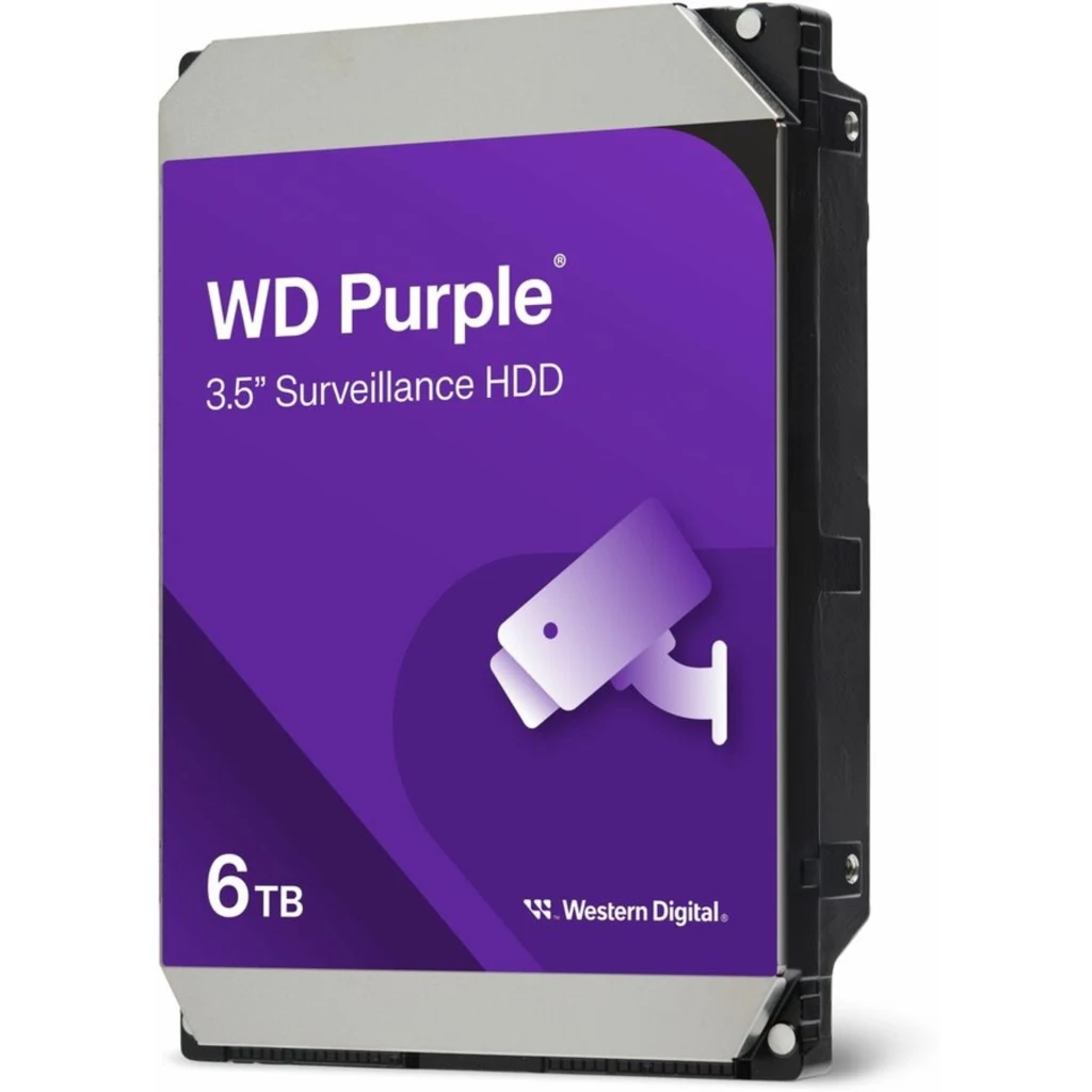 Imagen 1 de Disco Duro Western Digital Purple Surveillance 6TB 3.5" 5400RPM SATA III 256MB