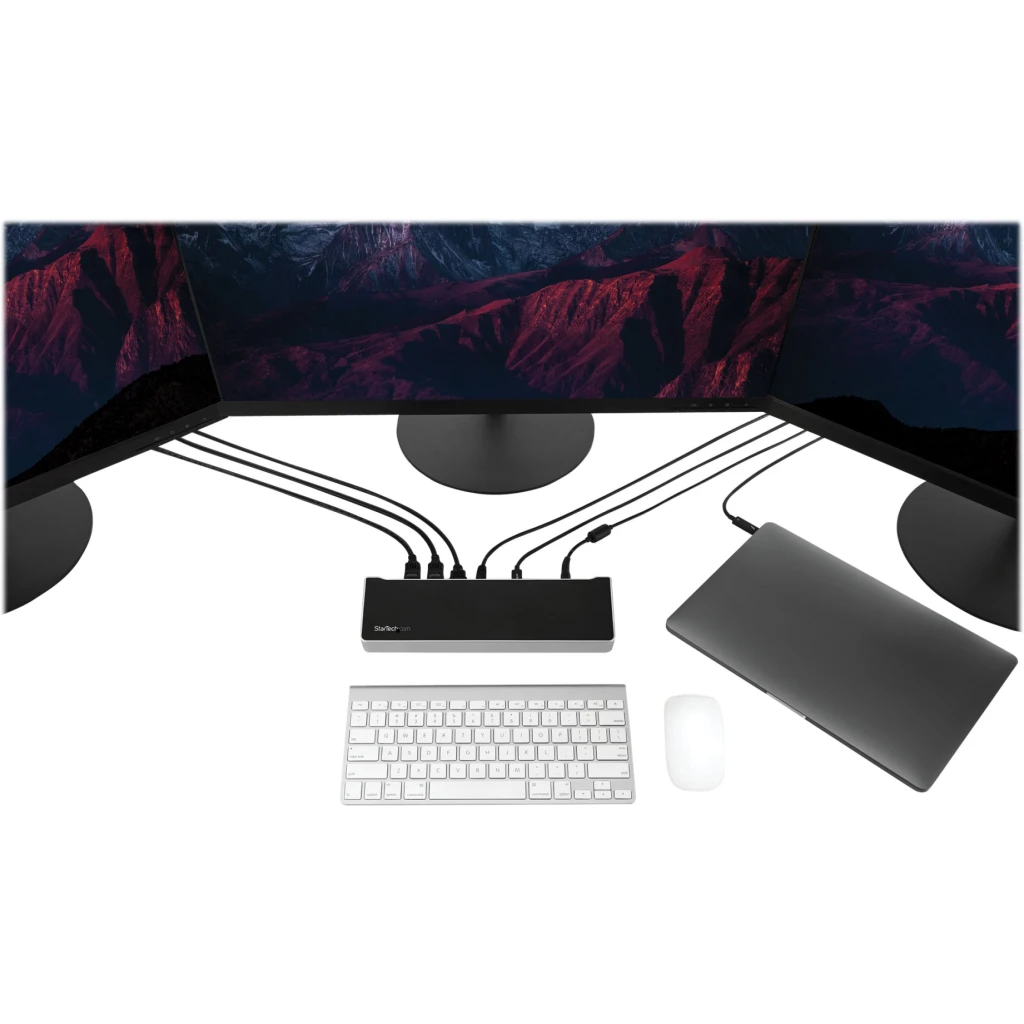 Imagen 8 de Docking Station StarTech USB-C a Prts 2*DP HDMI LAN 4*USB3.0 2*USB-C Plata/Negro