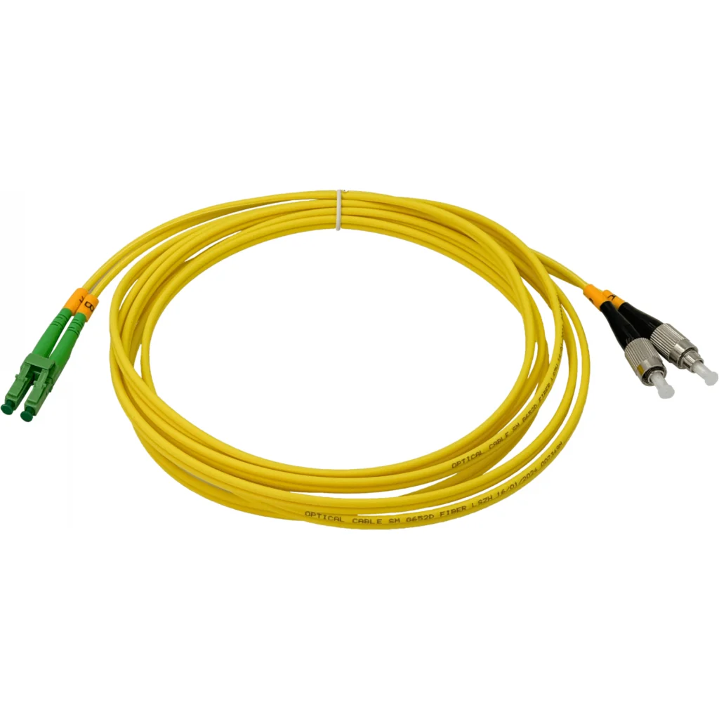 Imagen 2 de 3mt LC/APC-FC/UPC MonoModo SM Duplex Jumper Cable Fibra 9/125um 3mm