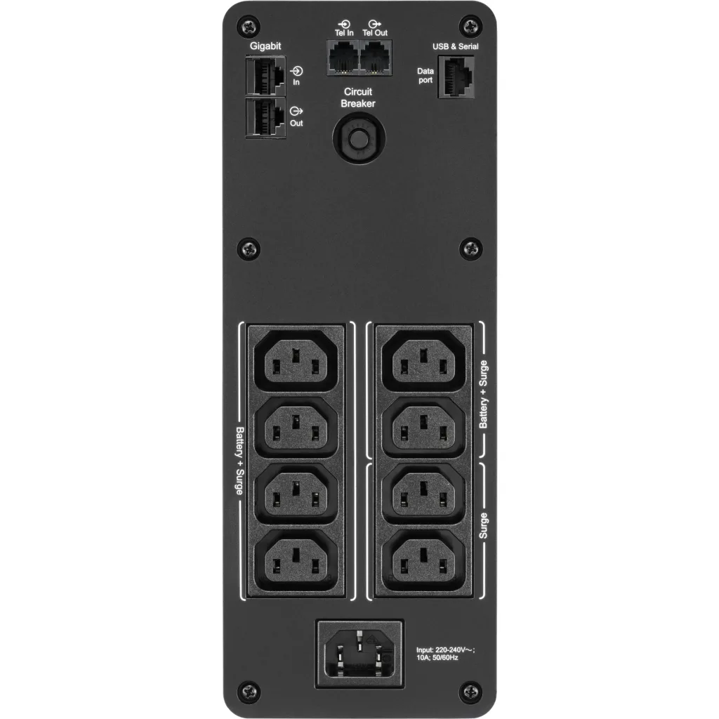Imagen 2 de UPS APC Back-UPS Pro BR1600SI APC 1600VA, 8 Salidas AVR Interfaz LCD Salida 960W