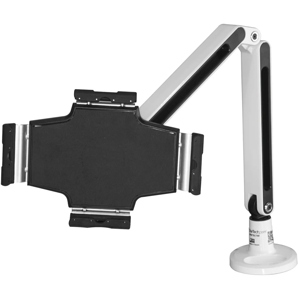 Desk Mount Tablet Stand - White
