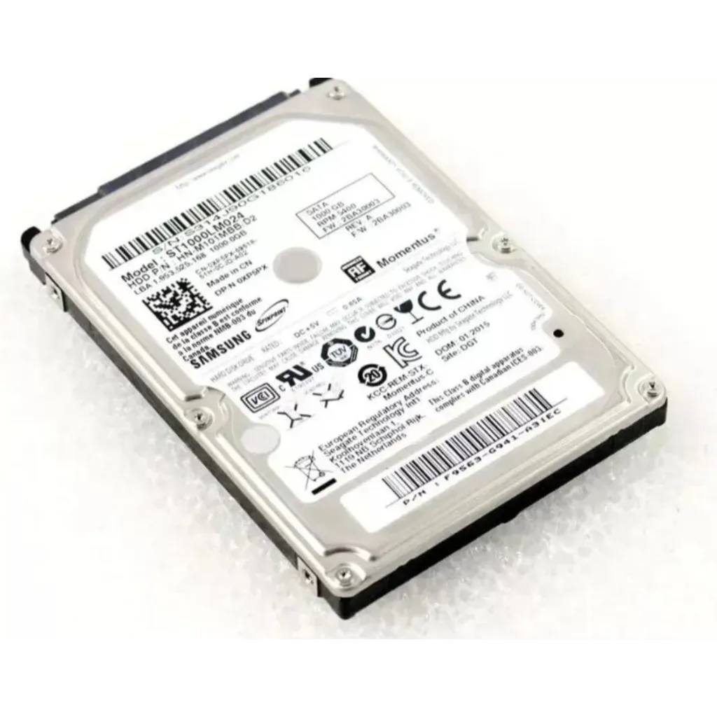 Disco Duro Seagate Momentus 1TB 2.5" 9mm 5400RPM SATA a 6 Gb/s 16MB (Reacondicionado)