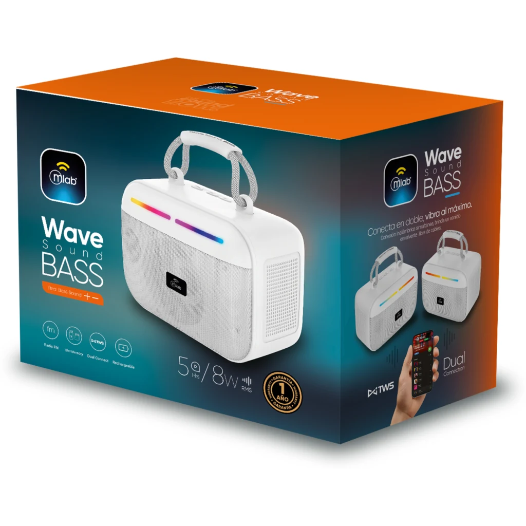 Imagen 5 de MLAB PARLANTE WAVESOUND BASS WHITE