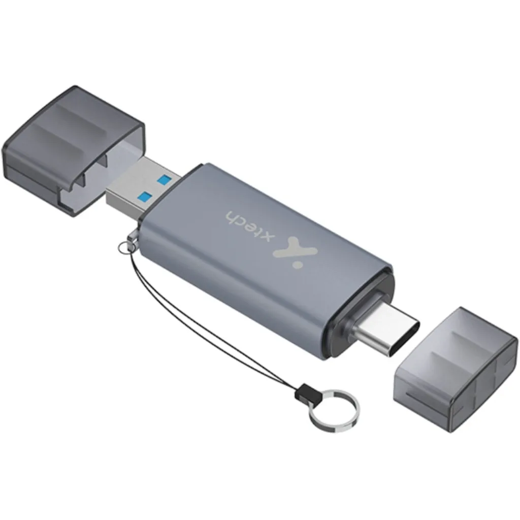 Imagen 1 de Lector de Tarjetas Xtech XTC-581, SD, MicroSD, Conexión USB 3.0, USB-C