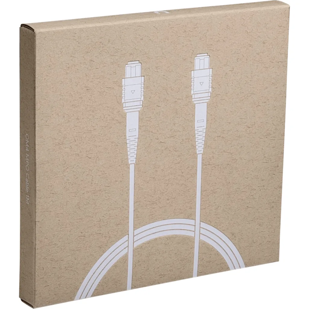 Imagen 1 de UI 1mt MPO-MPO 12-Fibras Type-B OM4 Multimodo MM Jumper Fibra LSZH