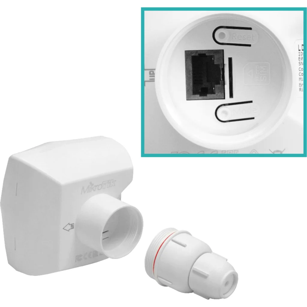 Imagen 4 de MIKROTIK CAT6 8dBi 300/50Mbps LTE 1-Sim 66o L3 1-100 inc24V