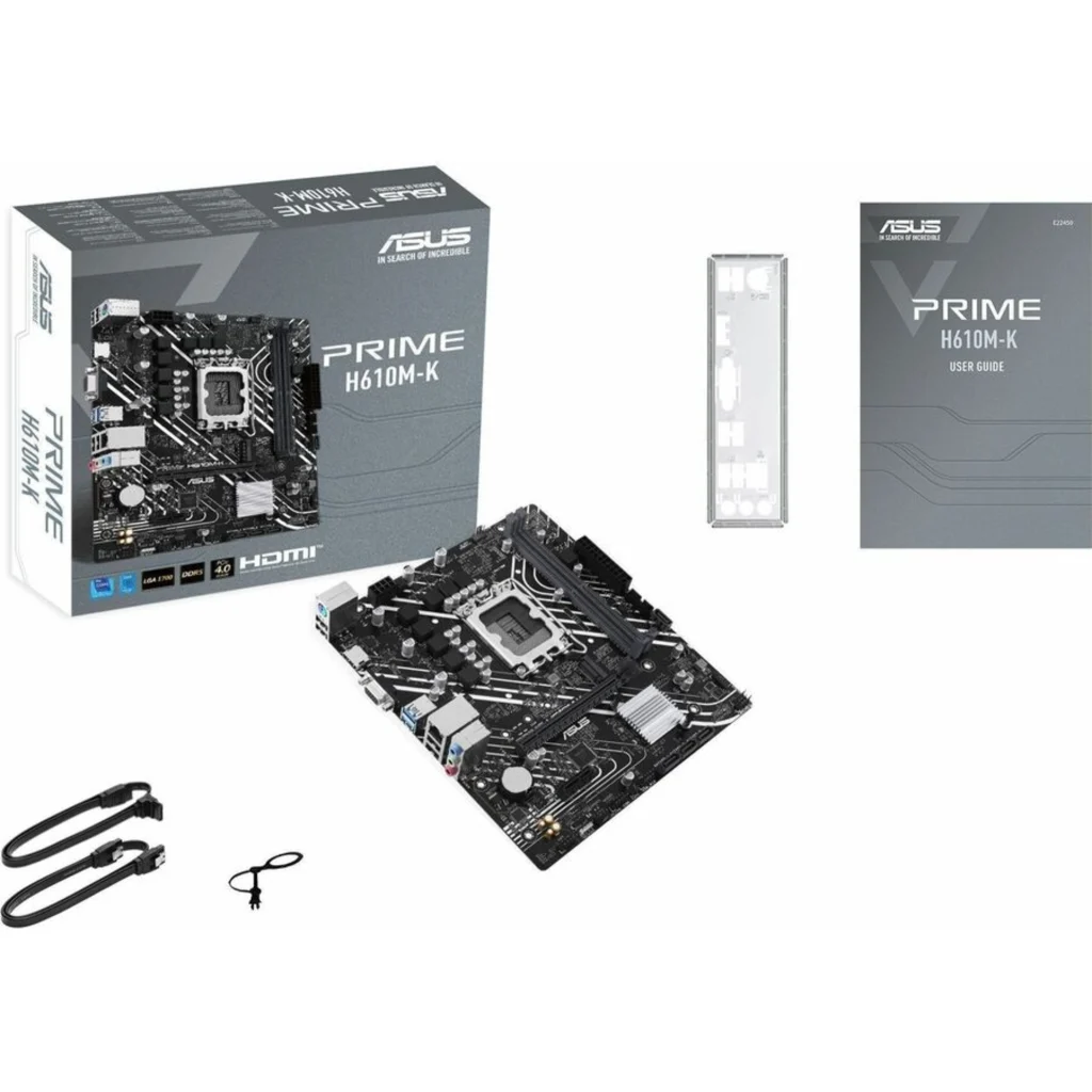 Imagen 3 de Tarjeta Madre Asus PRIME H610M-K LGA1700 13°G 2*DDR5 M.2 HDMI VGA PS/2 USB3.2
