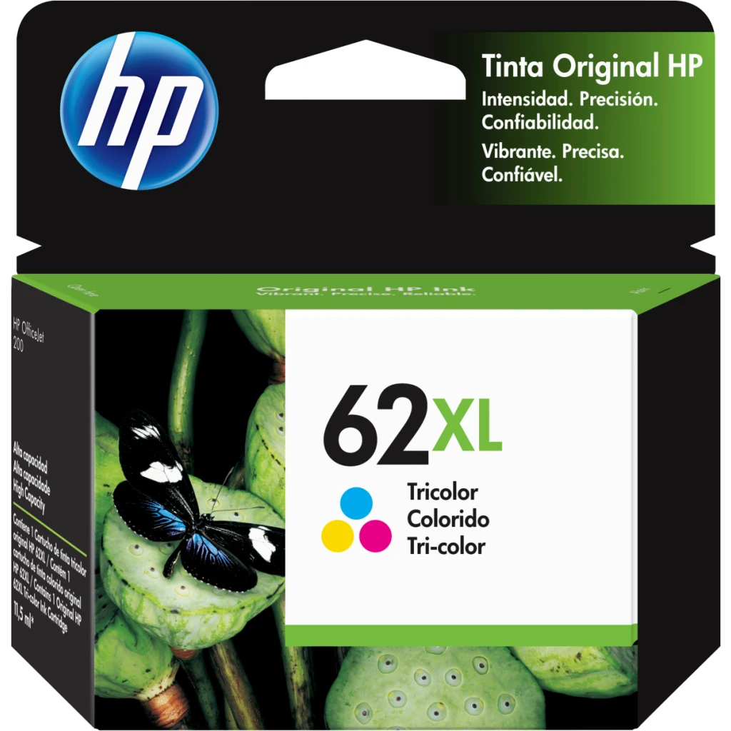 Cartridge HP 62XL Tricolor Comp Envy 8040/8000/7640/5740/5660/5640, 415 Páginas