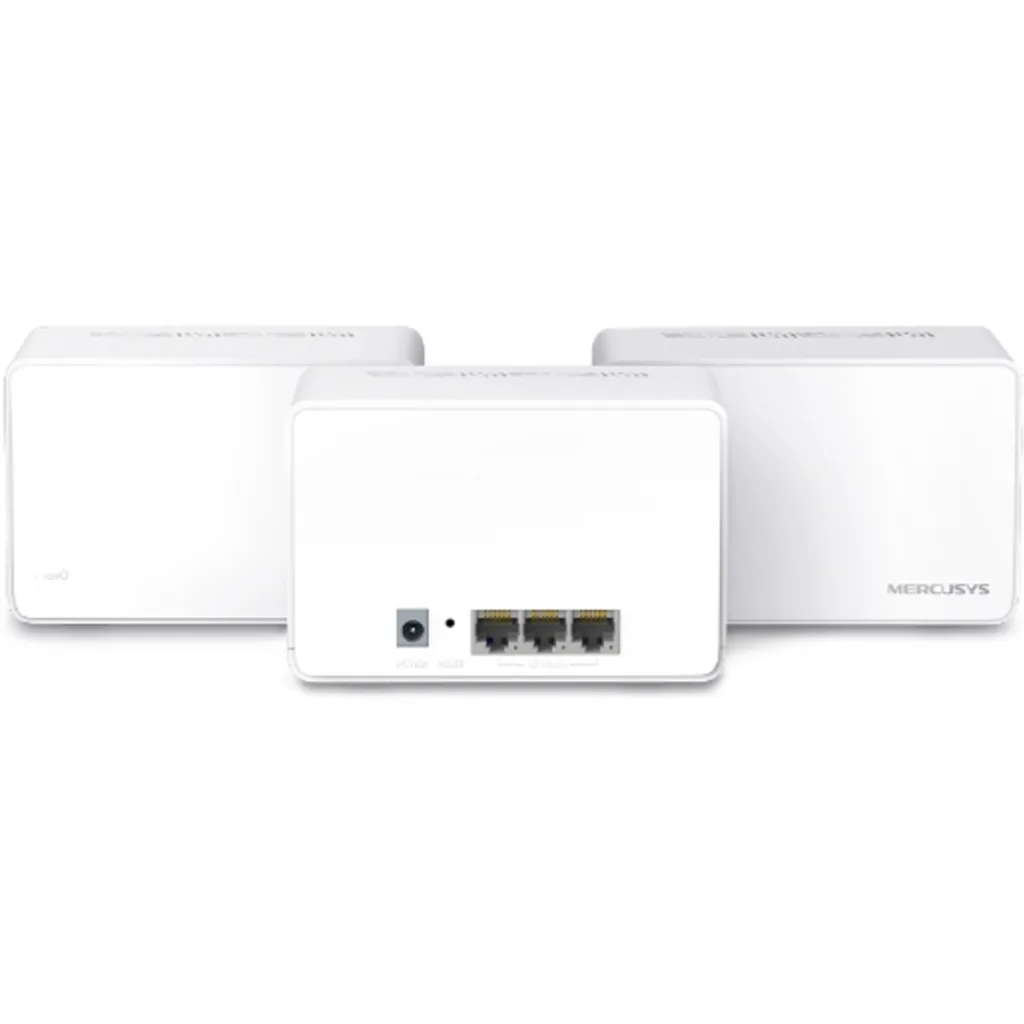 Imagen 1 de Pack 3 Sistema WiFi Mesh Mercusys Halo H80XcAX3000, WiFi 6, 650m² MU-MIMO WPA3