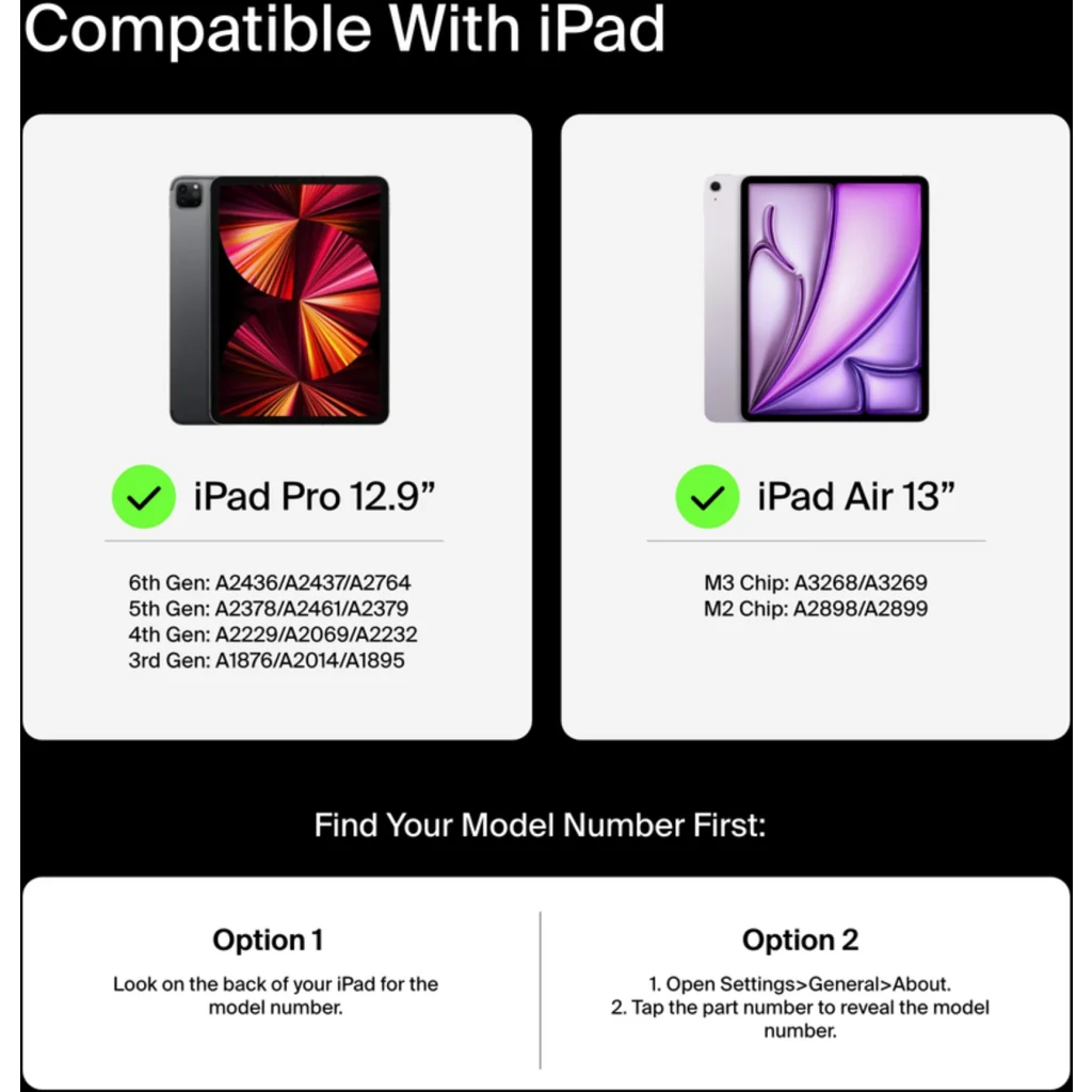 Imagen 7 de Funda con teclado Pro y soporte magnetico para iPad Air de 13" y iPad Pro de 12,