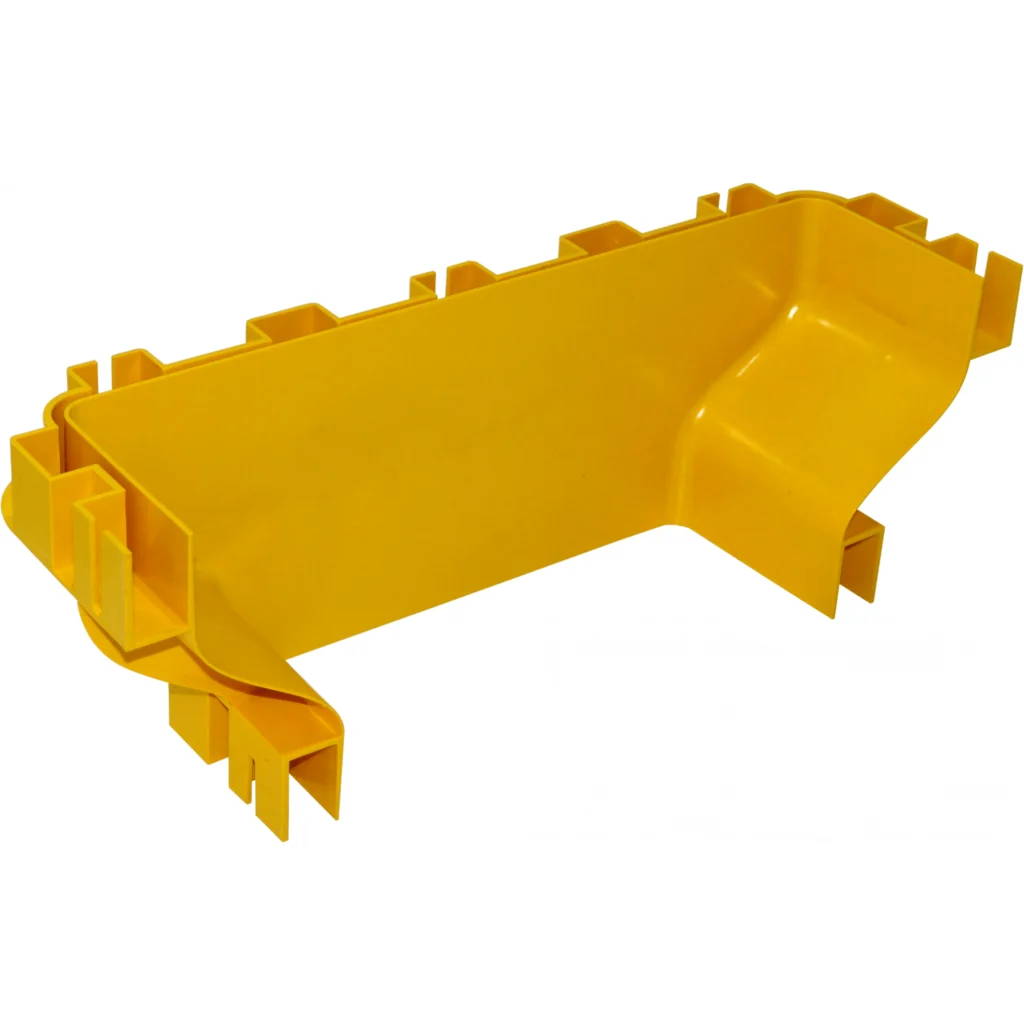 Imagen 1 de 360x100 a 240x100mm Union Amarilla PC+ABS LSZH Convertidor Hembra