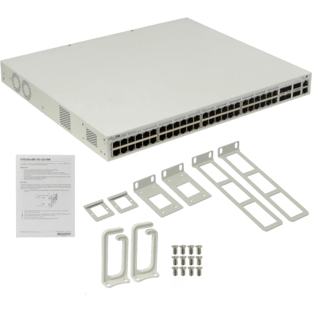 Imagen 4 de Switch MikroTik CRS354-48P-4S+2Q+RM 2-QSFP+40G 48-1000-PoE 4-SFP+10G MGMT L5