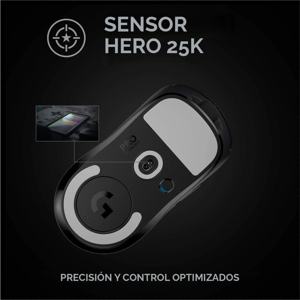 Imagen 8 de Mouse Gamer Inalámbrico Logitech PRO X Superlight Óptico 25KDPI Negro