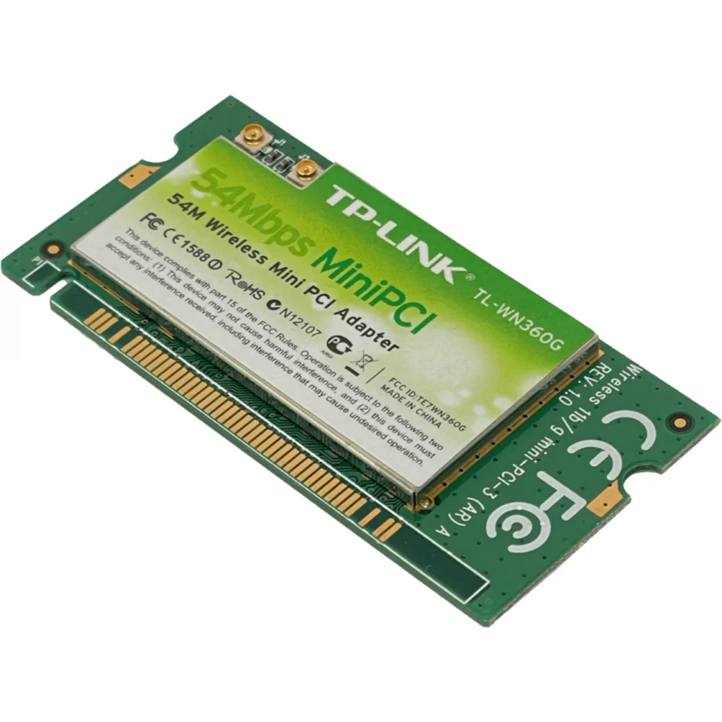 Imagen 2 de TP-LINK MiniPCI 2,4GHz 2-U.FL 20dBm 100mW 11/54mbps