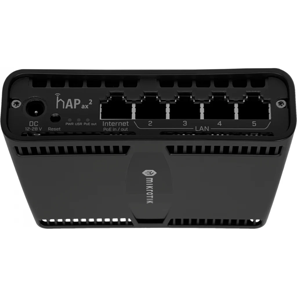 Imagen 4 de HAP-AX2 WIFI-6 5-1000 1GB RAM ARM64 1-poe-out 1-poe-in 1-dc 12-28V 18-28V-Poe