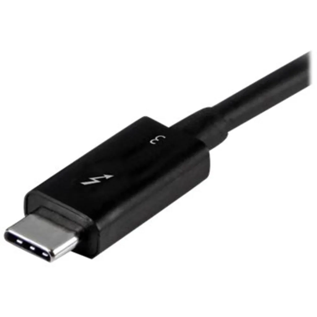Cable Thunderbolt 3 USB-C M/M 40Gbps 0.5mts Color Negro - StarTech