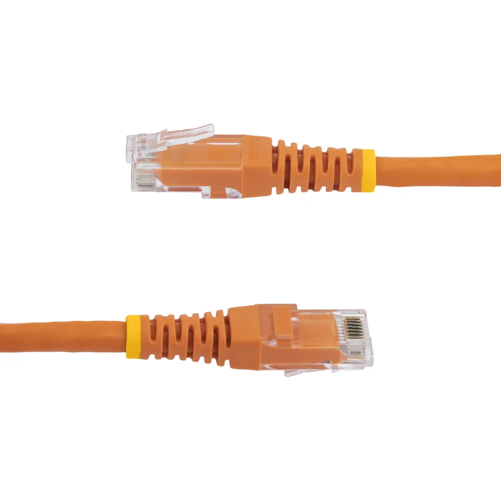 Imagen 2 de Cable de Red StarTech Cat6 UTP RJ45 Gigabit Ethernet 7.6mts 25ft NARANJO