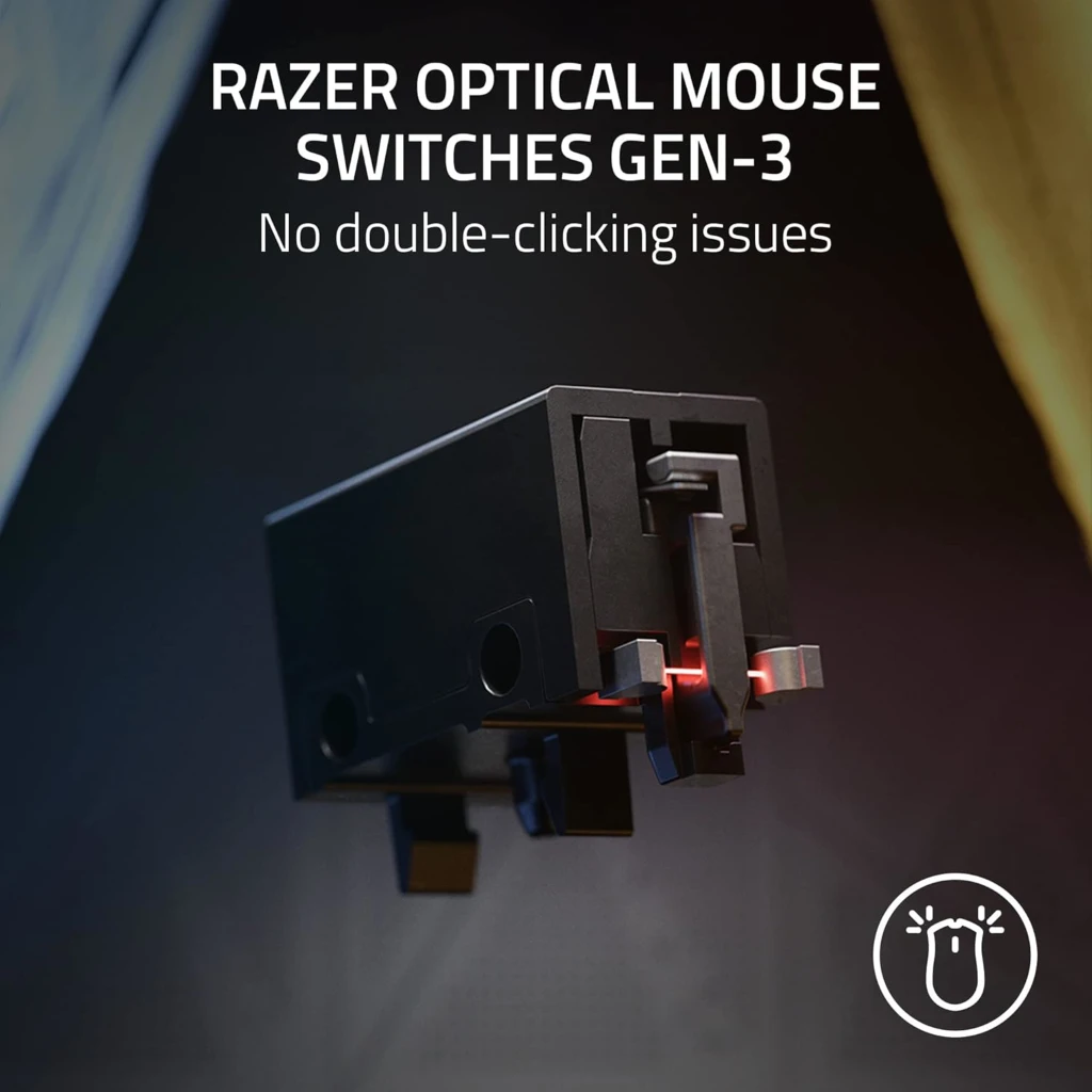 Imagen 6 de Mouse Gamer Alámbrico Razer DeathAdder V3, Óptico 30.000dpi Ergo USB-A Negro