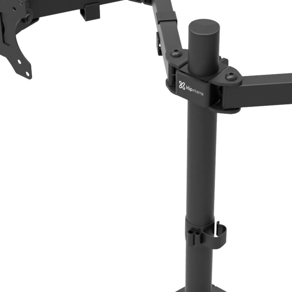 Imagen 4 de Soporte de Escritorio para 2 Monitores 13" a 32" Giro 180° Rot 360 Inc 90° KLIPX