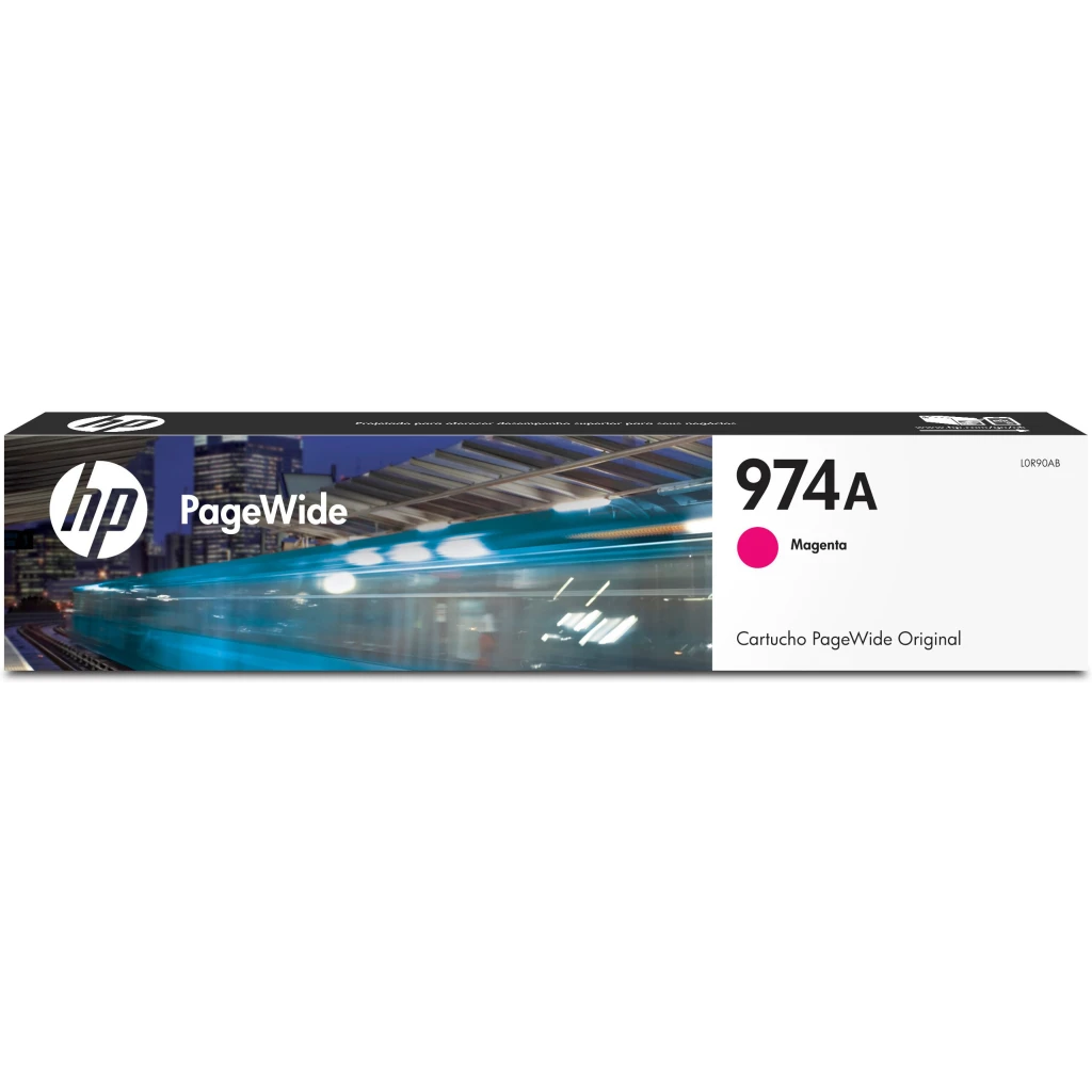 Cartridge HP 974A PageWide Magenta para Impr PageWide 352/377/452/477, 3000Pág