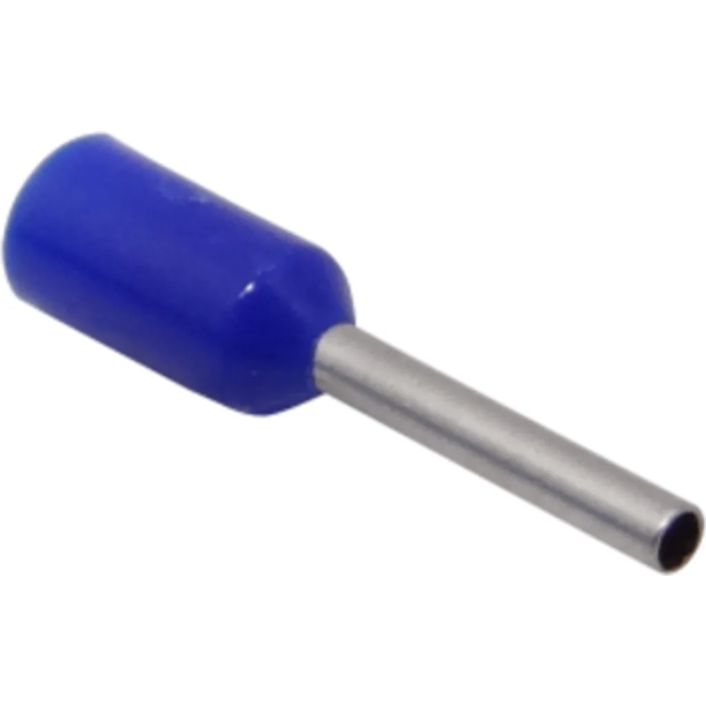 Azul 0,5mm2 8/14mm 100-unid AWG22 Ferrules Terminal Aislado Crimpeable