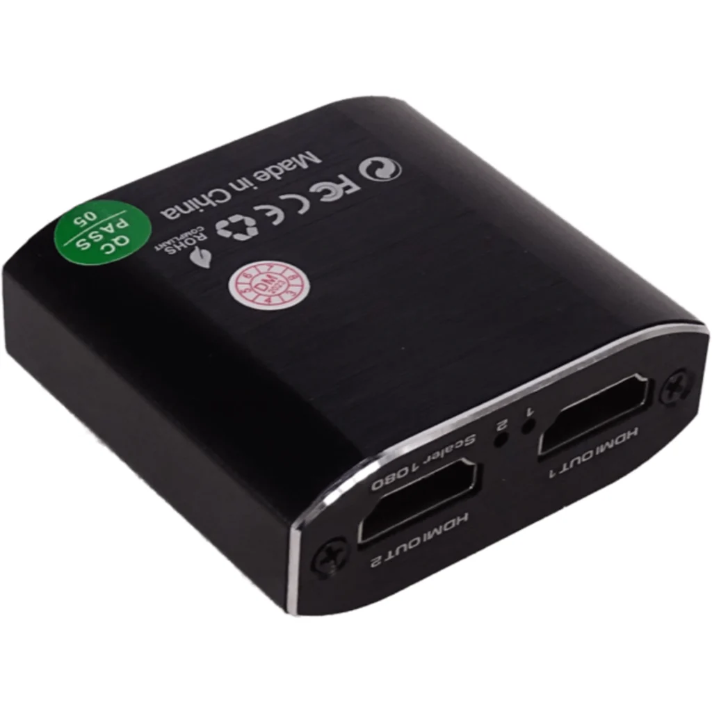 Splitter 1x2 HDMI 4K/1080p 60Hz 1-in 2-out 2.0 inc-5V-1A