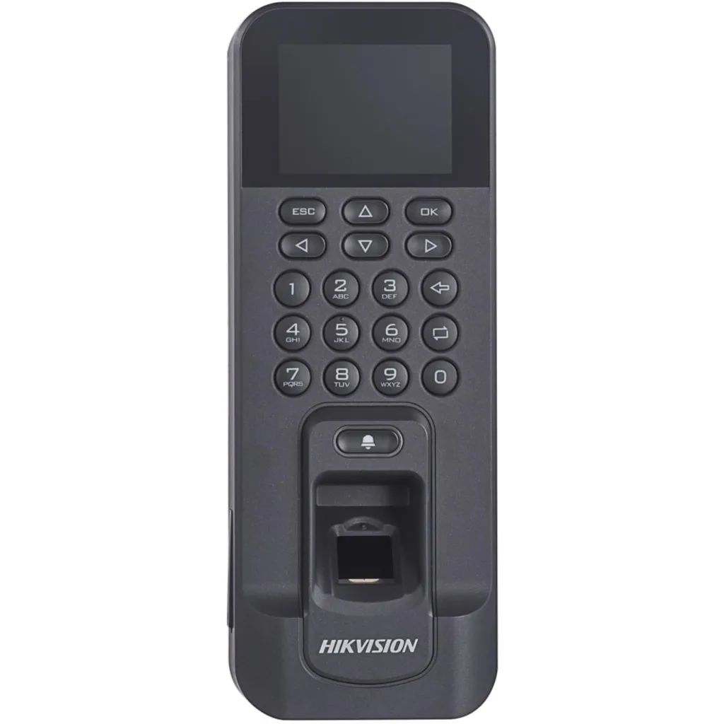 Control de Acceso y Asistencia Hikvision Huella + PIN + Proxy Mifare