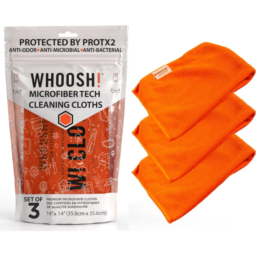 Paños de Microfibra Whoosh XL para limpeza de Pantallas 1FGCL3COM Pack 3 unid