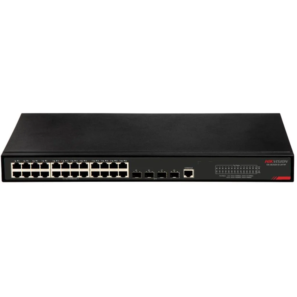 Imagen 1 de Switch Managed Hikvision 24 GE RJ45, 4 GE SFP, Smart L2+