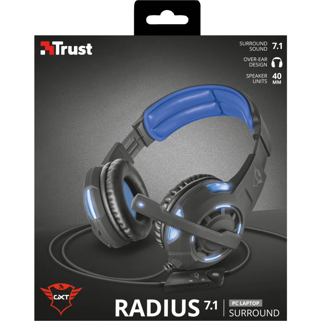 Imagen 8 de Audífonos Gamer Alámbricos Trust GXT 350 Radius 7 1 Surround Headset