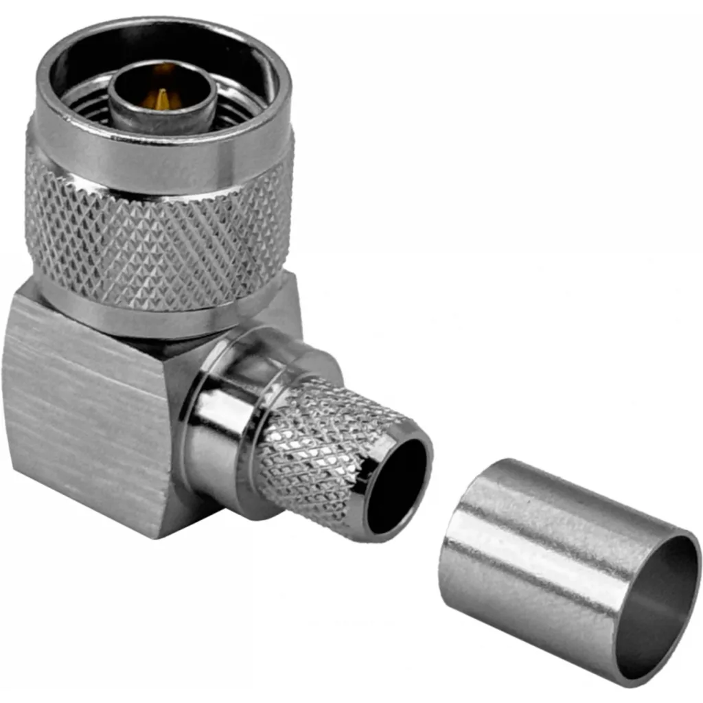 90-Grados LMR400 N-Macho Conector Crimpeable RG8 RG213