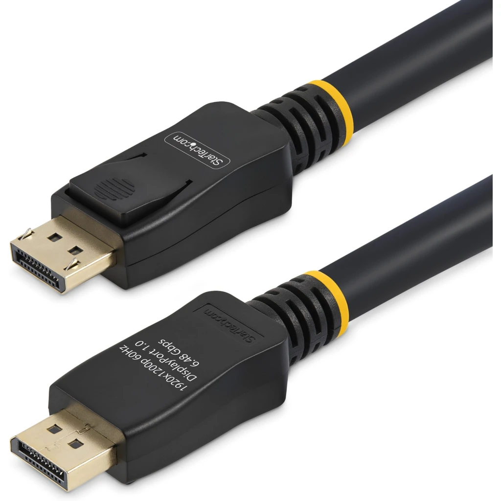 Imagen 7 de Cable DisplayPort M/M 4K 60Hz 1920*1080 HDCP DPCP c/Pestillo 15mt Negro StarTech