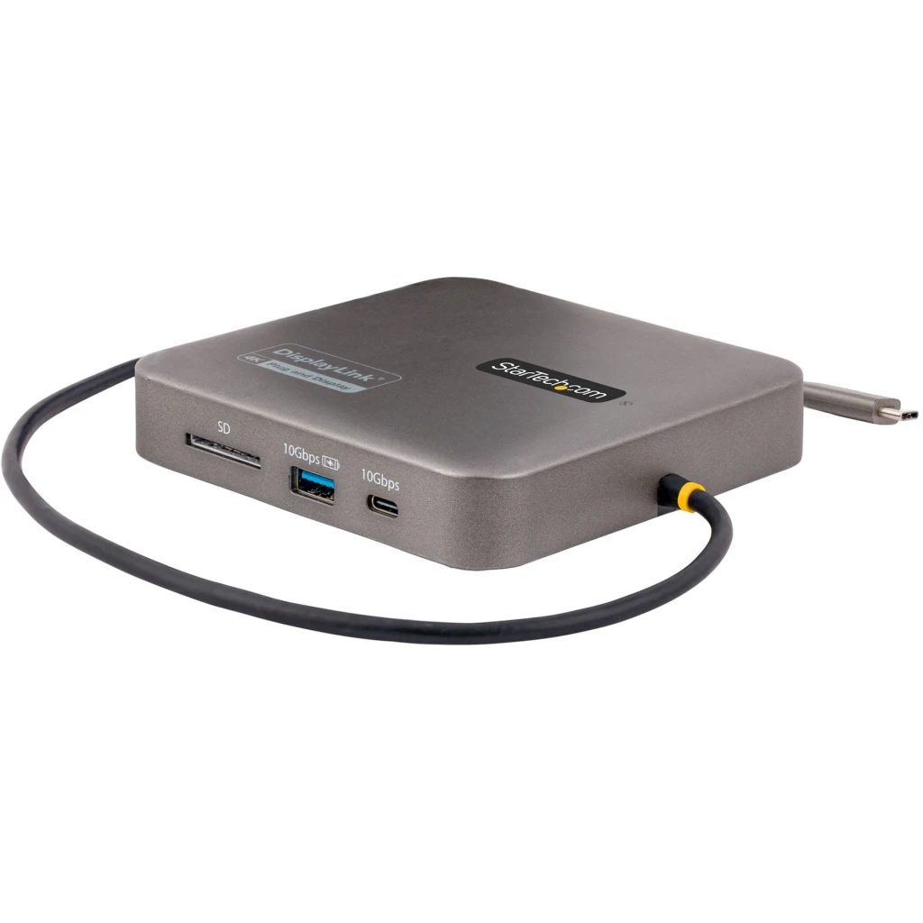 Docking Station StarTech USB-C a 2*HDMI 4K 60Hz, LAN SD/MMC USB-A 2*USB-C