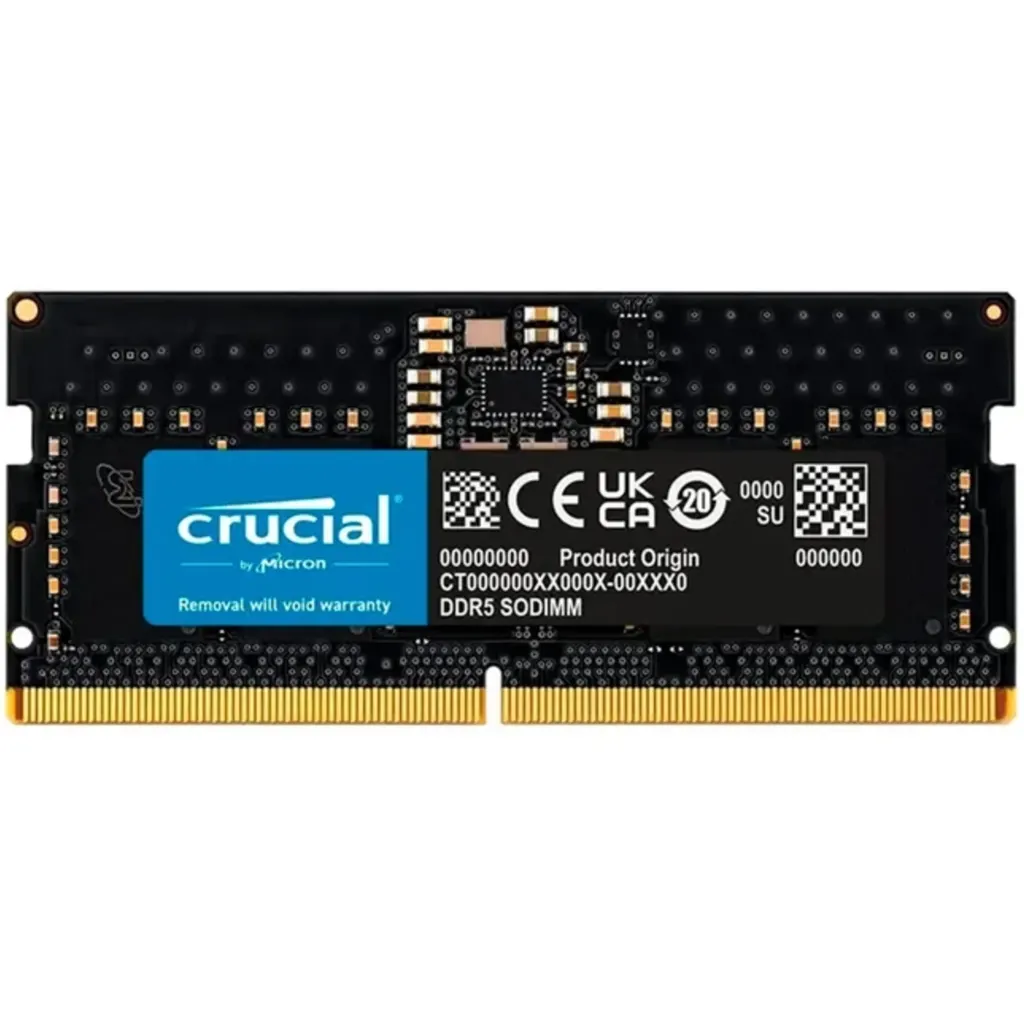 Memoria RAM 16GB DDR5 4800MHz SO-DIMM CL40 Non-ECC 1.2v 262p - Crucial