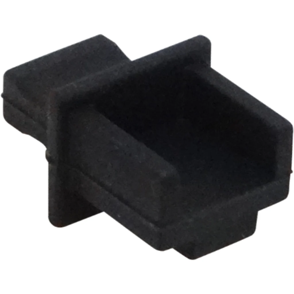 Imagen 2 de 10-unids Tapa para Keystone RJ45 Negra Goma