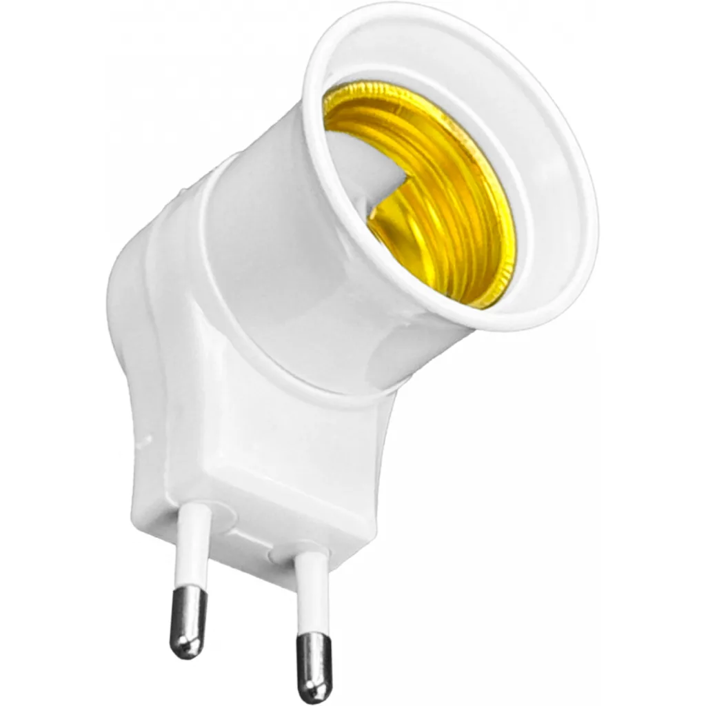 Imagen 3 de Soquete E27 enchufe nacional macho con interruptor req-Ampolleta
