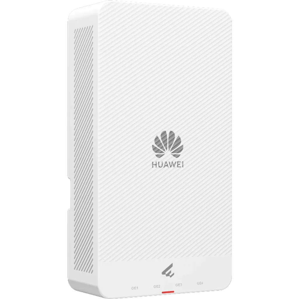 Imagen 1 de AP265E. AP de pared Huawei eKit Wifi 6 con velocidad de 2.975 Gbps con doble banda se recomienda para 64 usuarios concurrentes cuenta con 4 puerto de 1GE y un alcance optimo de 13m