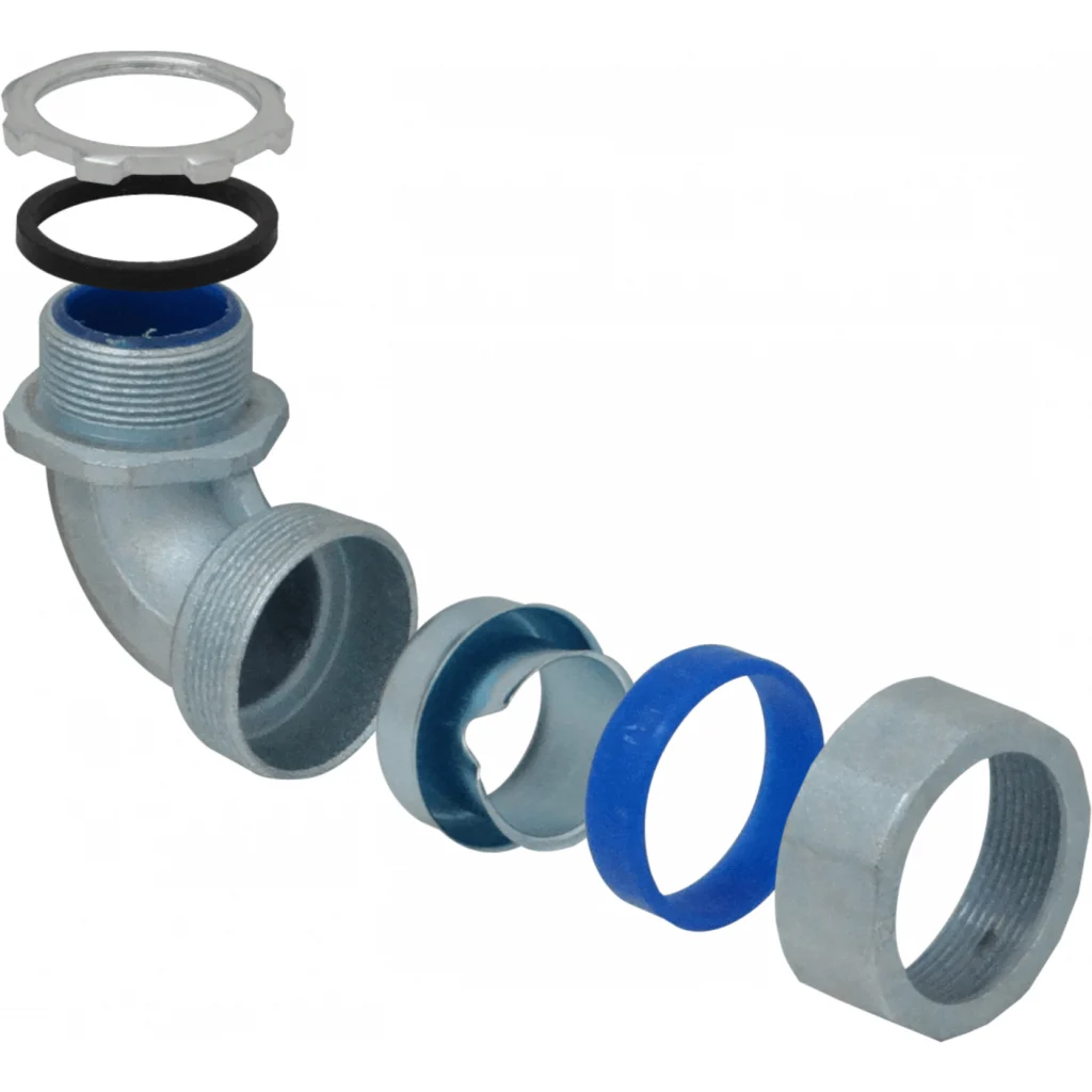 Imagen 1 de Metalico 32mm Codo Prensa Estopa para Flexible Aislacion IP65