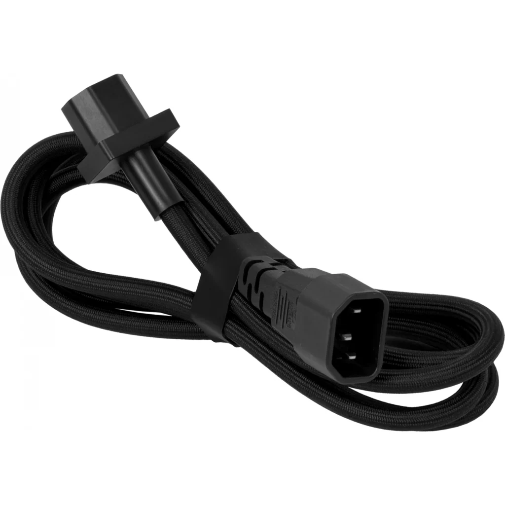 UI 1,8mt Negro Macho-Hembra Cable Poder 10A IEC UACC-CABLE-C13-C14