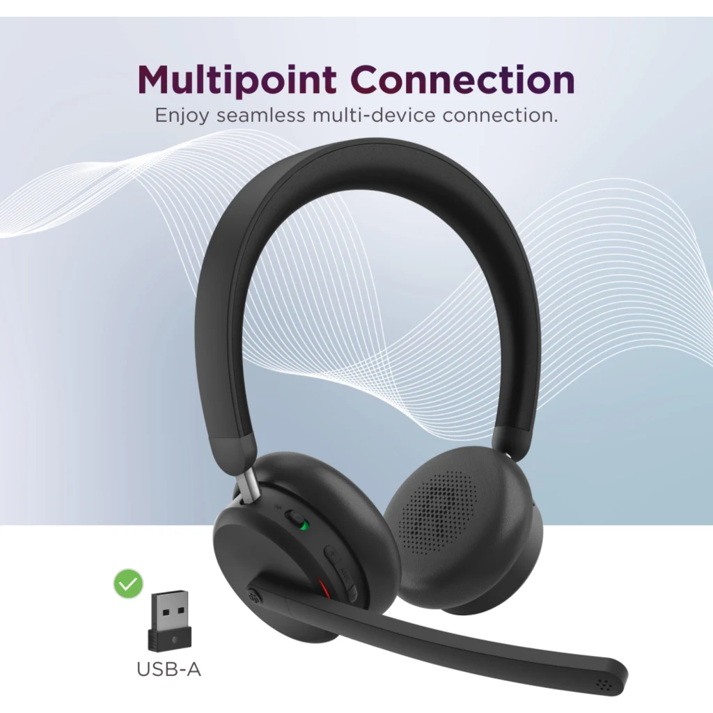 Imagen 6 de Audifono Lenovo Dual-Mode Wireless ANC 6550 USB-A Teams Bluetooth5.3