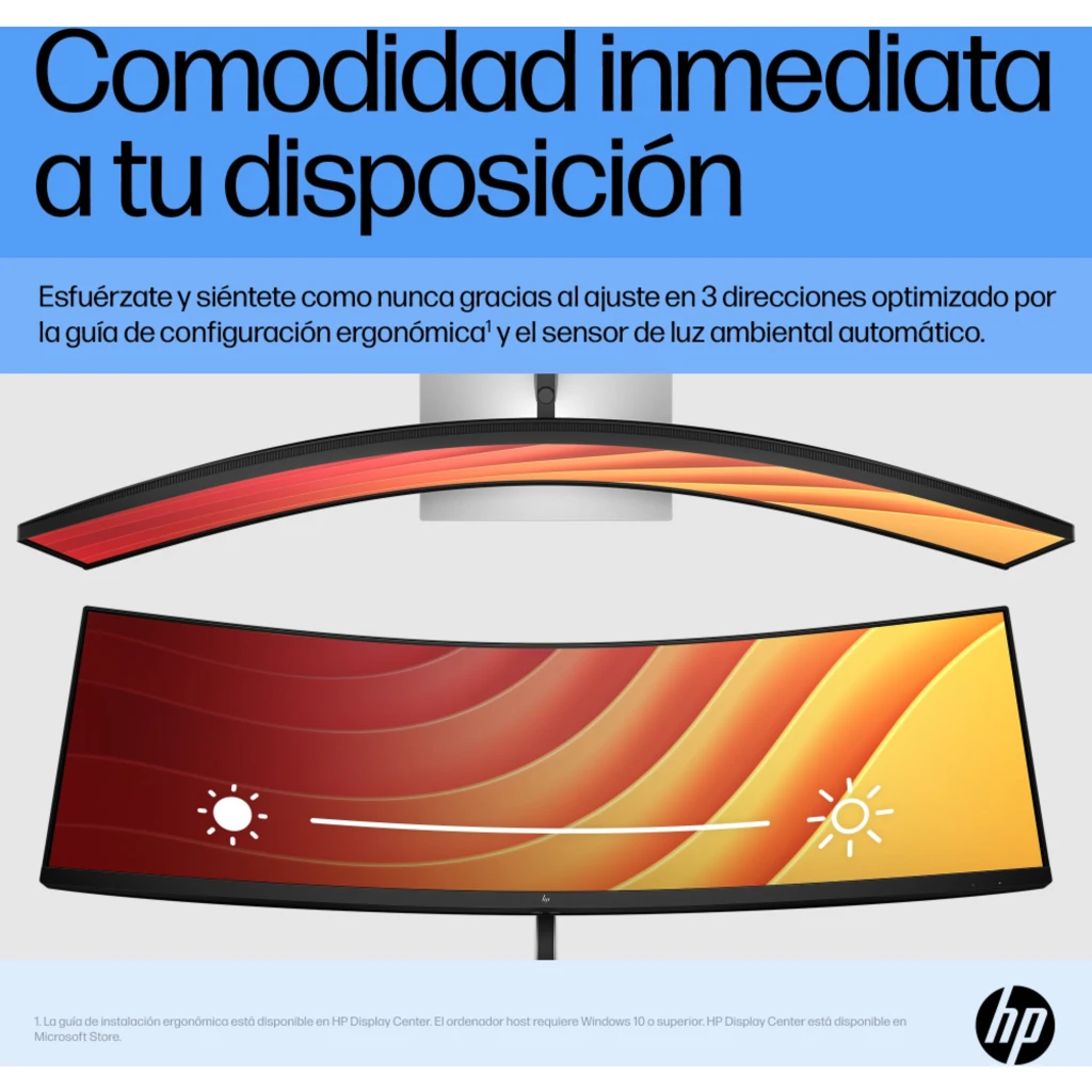 Imagen 13 de Monitor Curvo HP E45C G5 45" VA DQHD 5120*1440 DP HDMI USB-C LAN 3 ms GtG